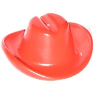 Lego kovbojský klobouk, červená (3629 RED)